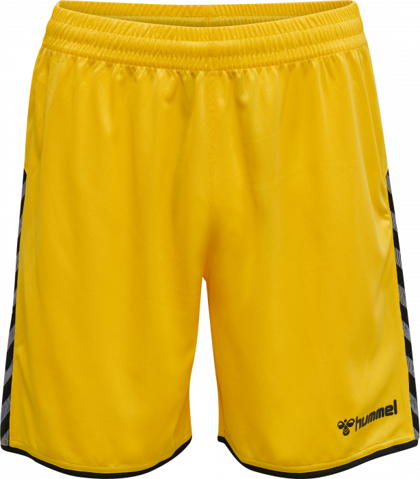 Hummel - Authentic Poly Shorts - Sports Yellow & negro