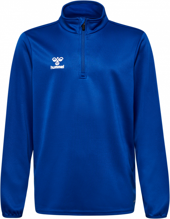 Hummel - Essential Training Sweat With Half Zip Kids - True Blue