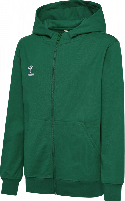 Hummel - Go 2.0 Hoodie W. Zip Kids - Evergreen