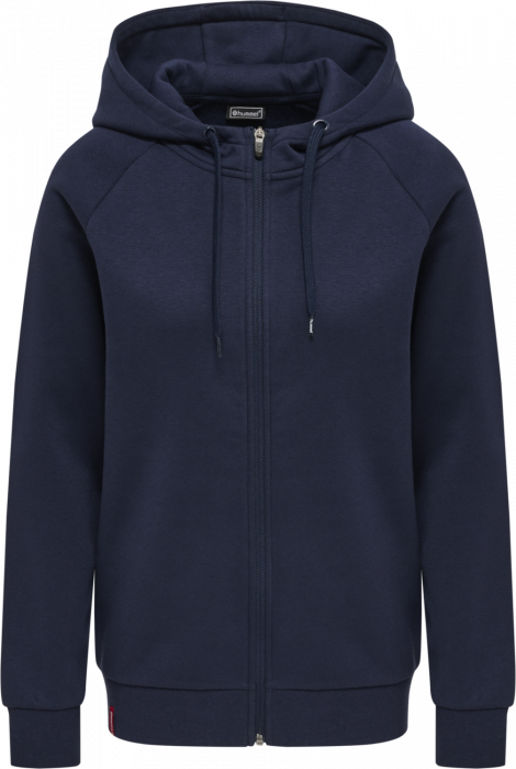 Hummel - Red Heavy Hoodie With Zip Women - Marine