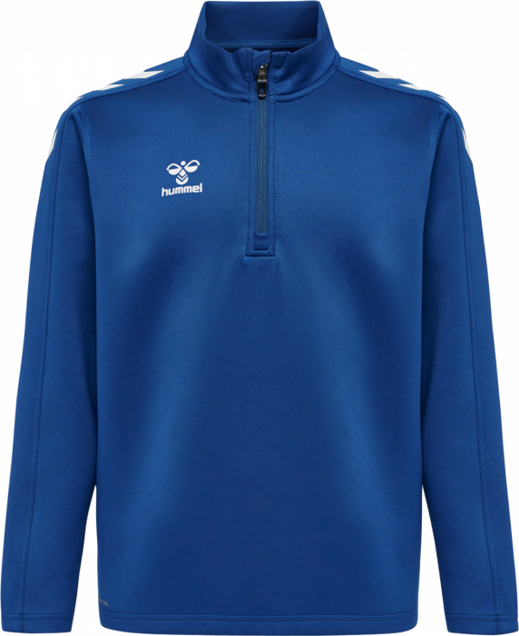 Hummel - Core Xk Half Zip Sweater Jr - True Blue & bianco