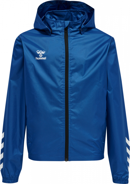 Hummel - Core Xk Spray Jacket Kids - True Blue & bianco