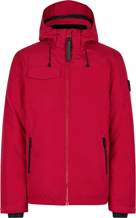 ID - Hooded Winter Jacket Men - Red