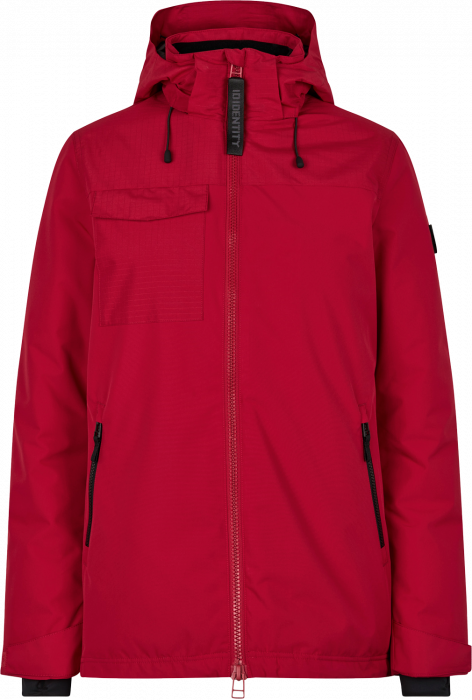 ID - Hooded Winter Jacket Women - Red