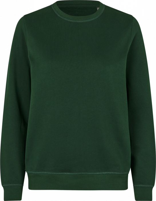 ID - Organic Cotton Sweatshirt Women - Bottle Green