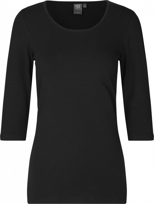 ID - Stretch T-Shirt 3/4 Sleeves - Black