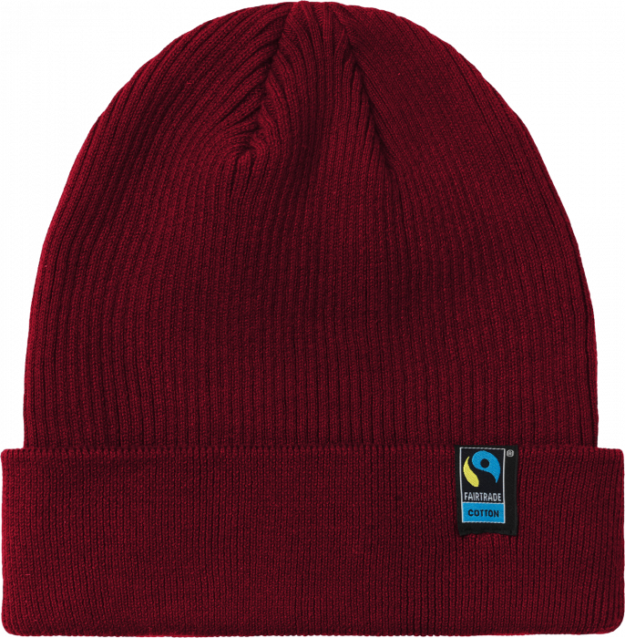 Neutral - Organic Mixed Knit Beanie - Bordeaux