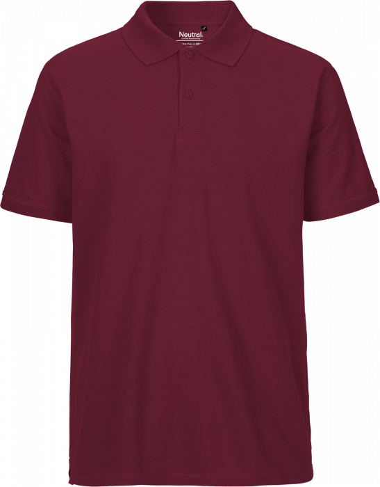 Neutral - Classic Cotton Polo Men - Bordeaux